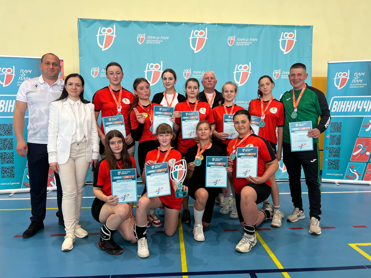 Вінниччину в наступному етапі «Пліч-о-пліч. Всеукраїнські шкільні ліги» представлятиме волейбольна команда дівчат «Сосонські Рисі» 