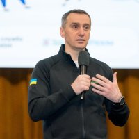 Міністр охорони здоров'я України Віктор Ляшко виступає перед публікою