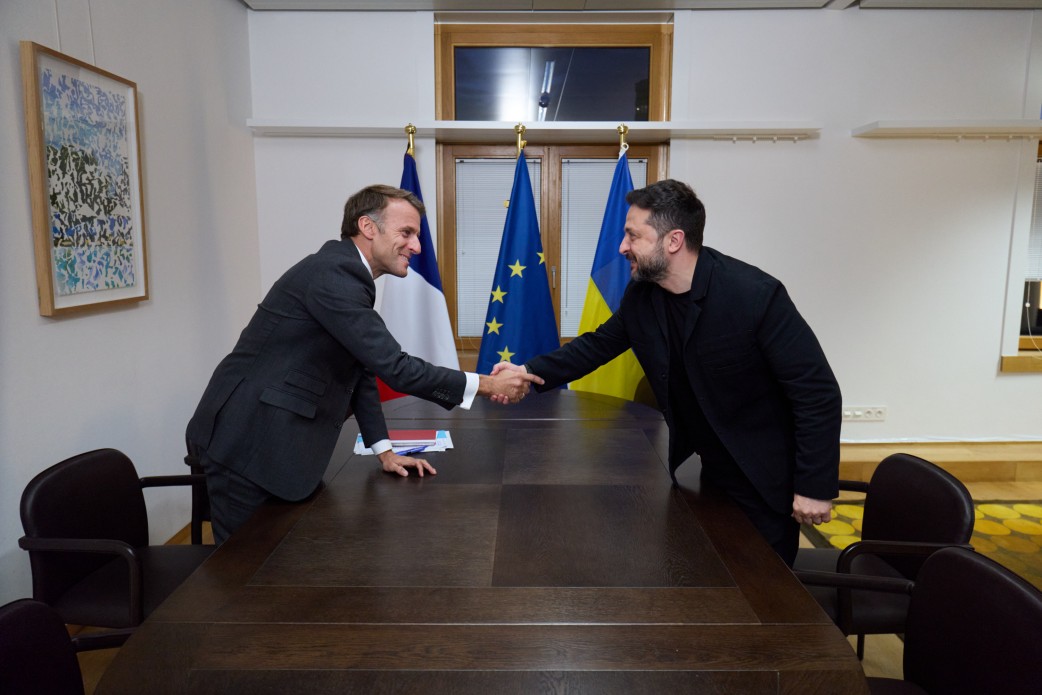 Президент України Володимир Зеленський та Президент Франції Емманюель Макрон
