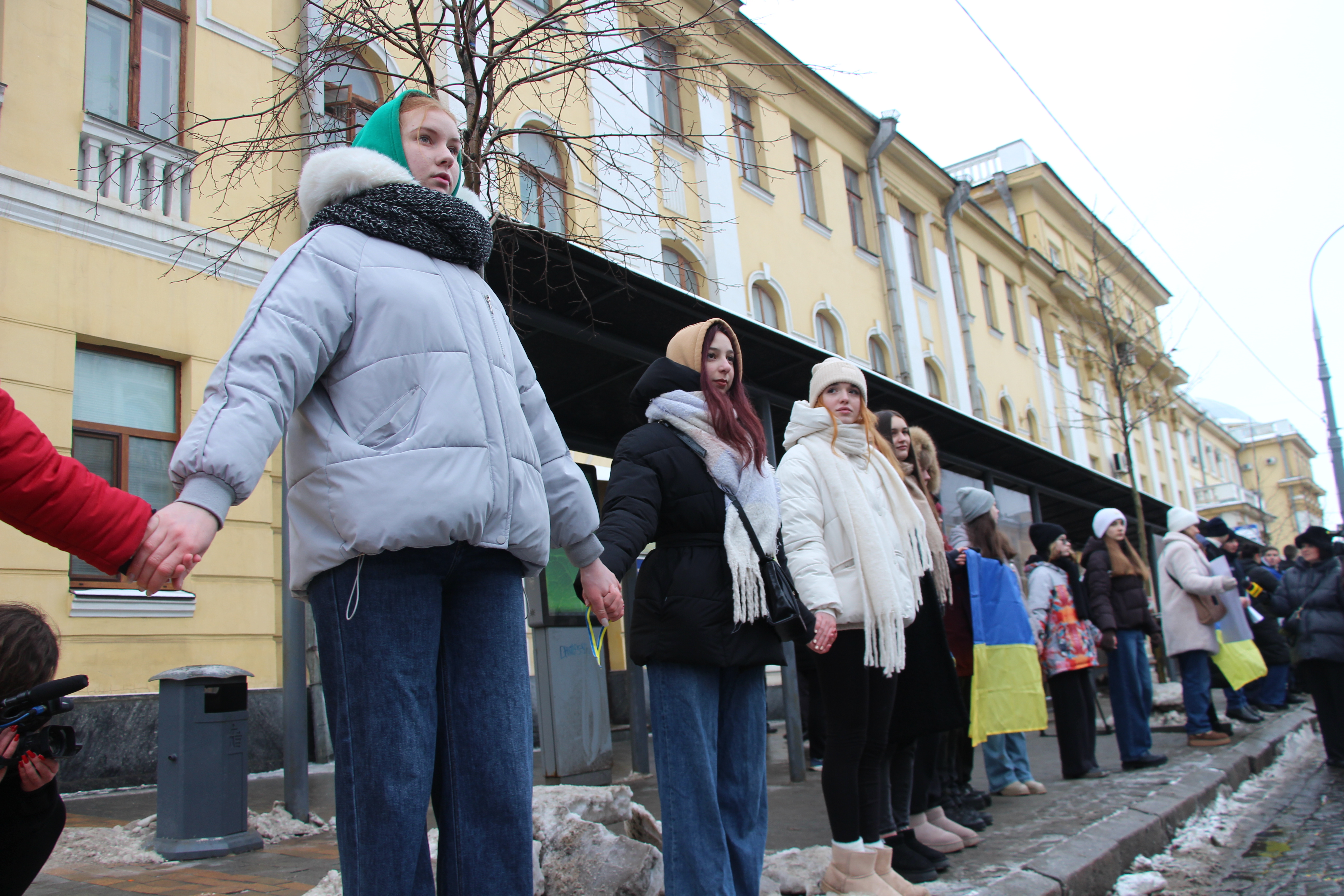До Дня Соборності у Вінниці відбулась акція «Живий ланцюг Єднання»