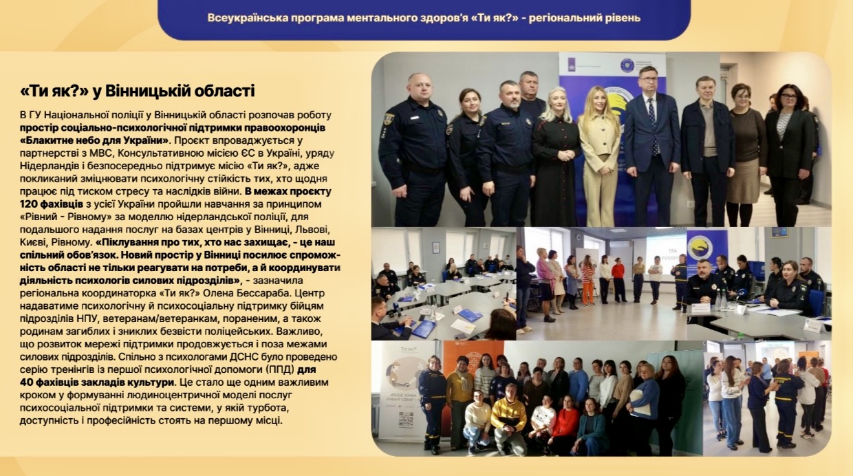Дайджест новин: «Всеукраїнська програма ментального здоров’я Ти як?» Листопад-грудень 2025