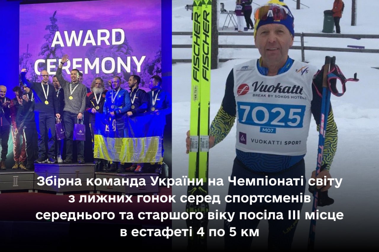 Ветерани спорту області які здобули призове місце на Чемпіонаті світу з лижних гонок