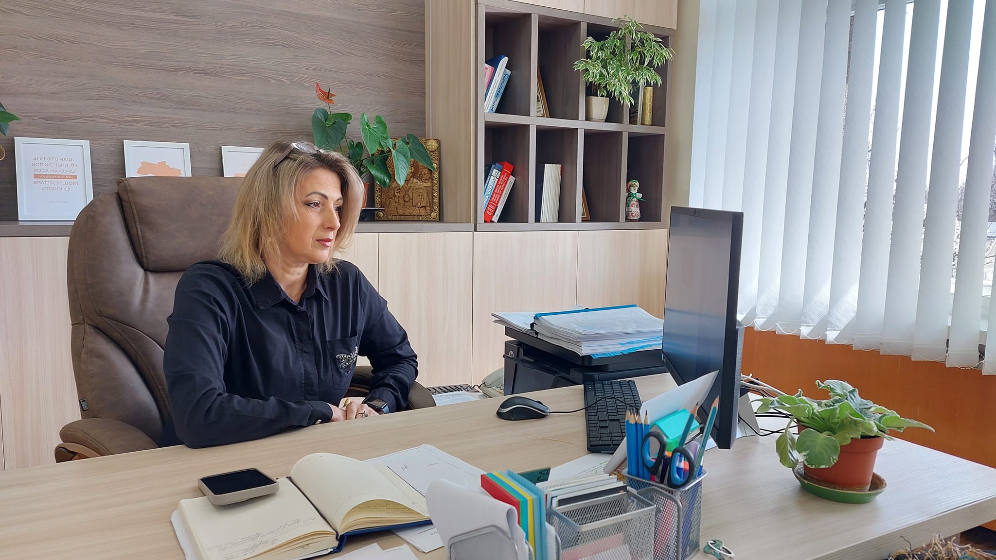 Директор Департаменту охорони здоров'я та реабілітації ОВА Ольга Задорожна під час онлайн зустрічі