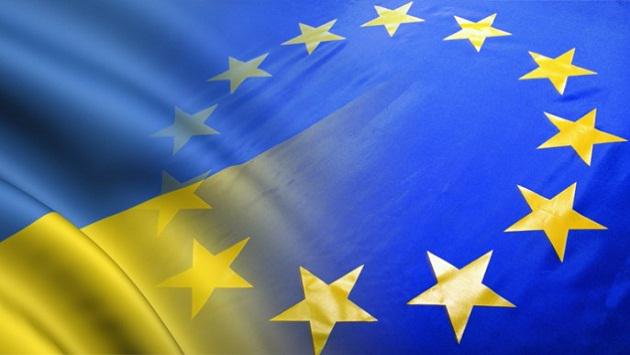 прапор України та Європи