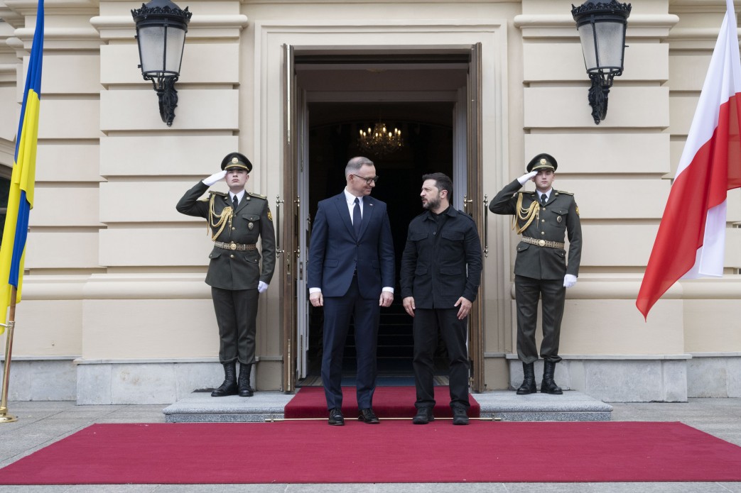  Президент України Володимир Зеленський та  Президент Польщі Анджей Дуда