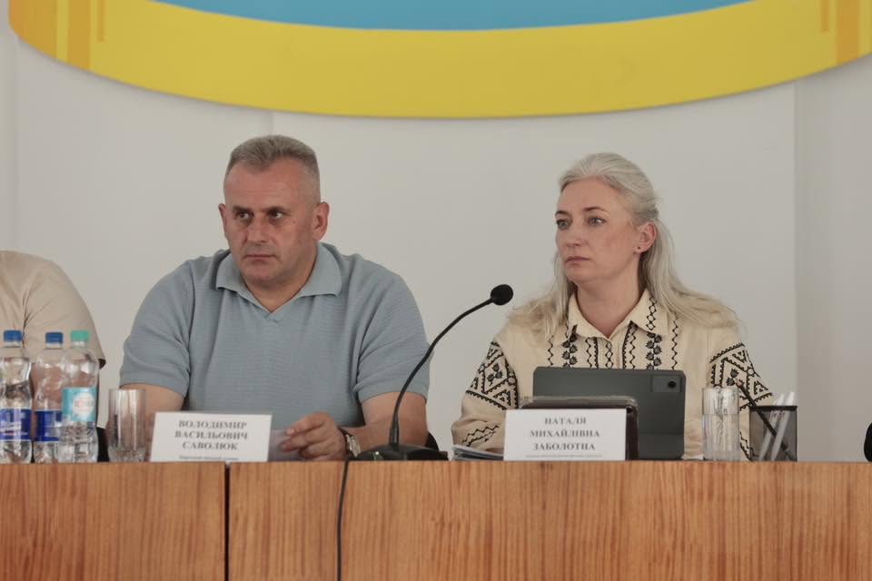 Начальниця ОВА Наталя Заболотна та учасник заходу