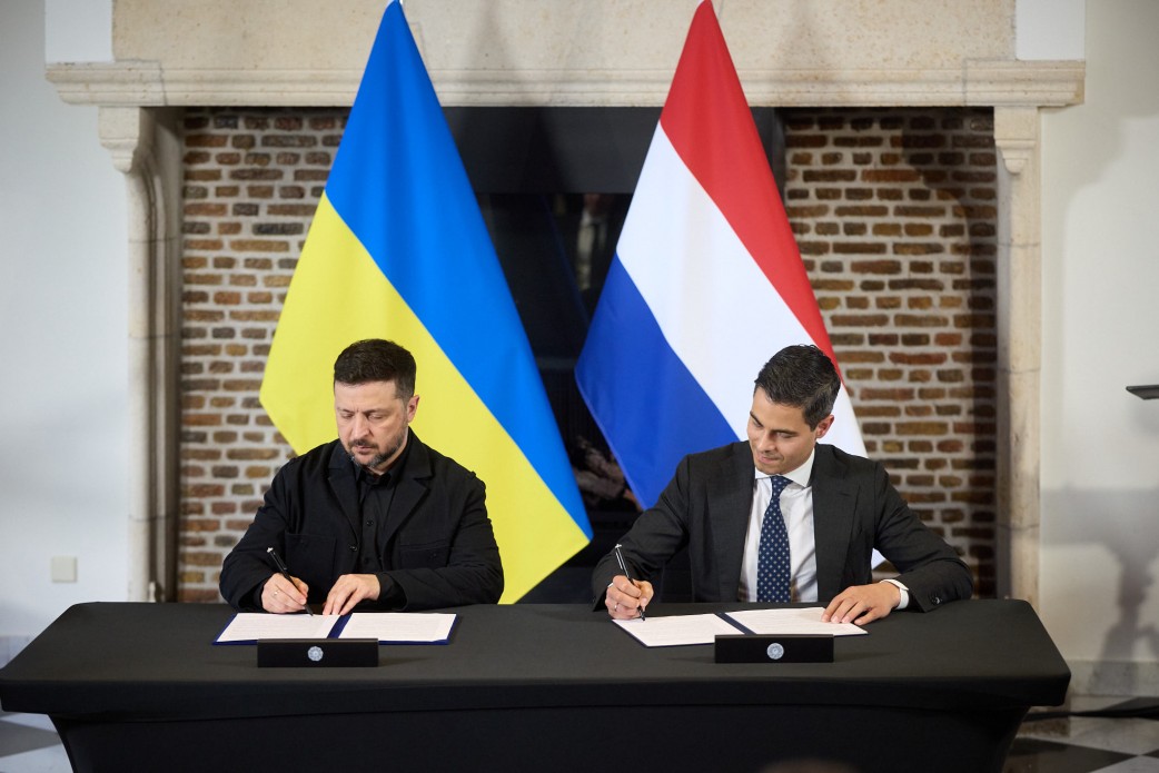 Президент України Володимир Зеленський і Прем’єр-міністр Нідерландів Роб Єттен