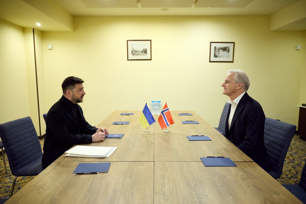 Президент України Володимир Зеленський та Прем’єр-міністр Норвегії Йонас Гар Стере