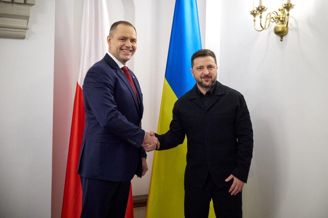 Президент України Володимир Зеленський провів зустріч із Президентом Польщі Каролем Навроцьким