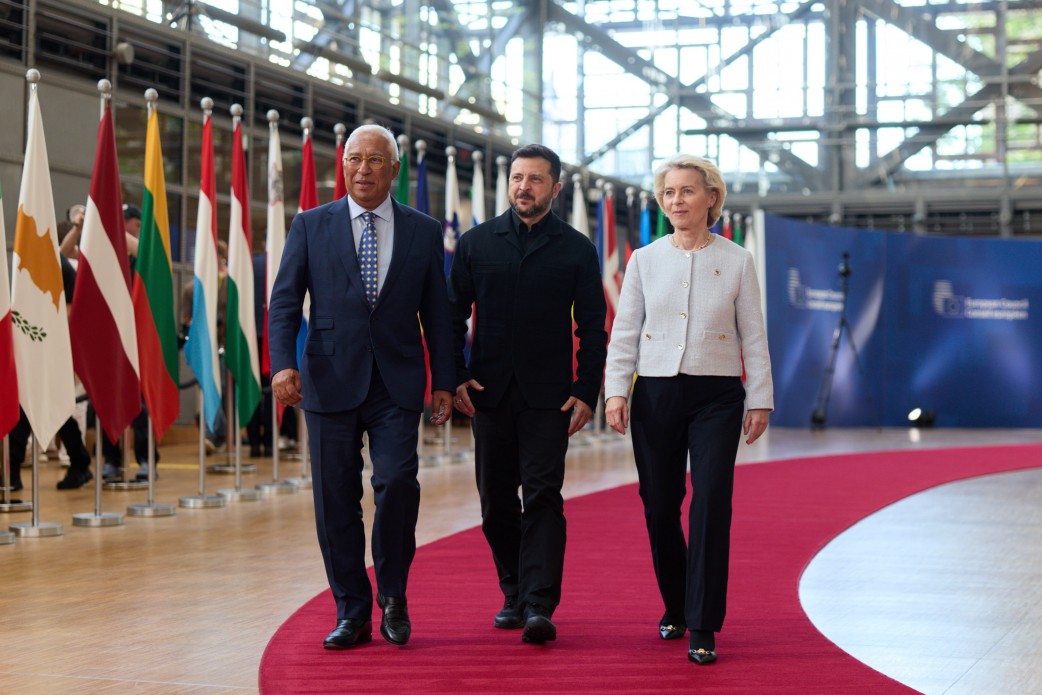 Президент України Володимир Зеленський провів зустріч із Президентом Європейської ради Антоніу Коштою та Президенткою Європейської комісії Урсулою фон дер Ляєн