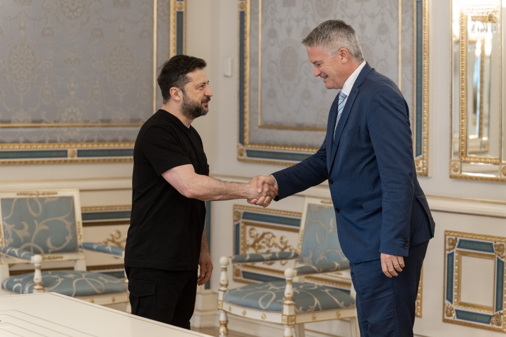 Президент України Володимир Зеленський провів зустріч із генеральним секретарем Організації економічного співробітництва та розвитку (ОЕСР) Матіасом Корманом