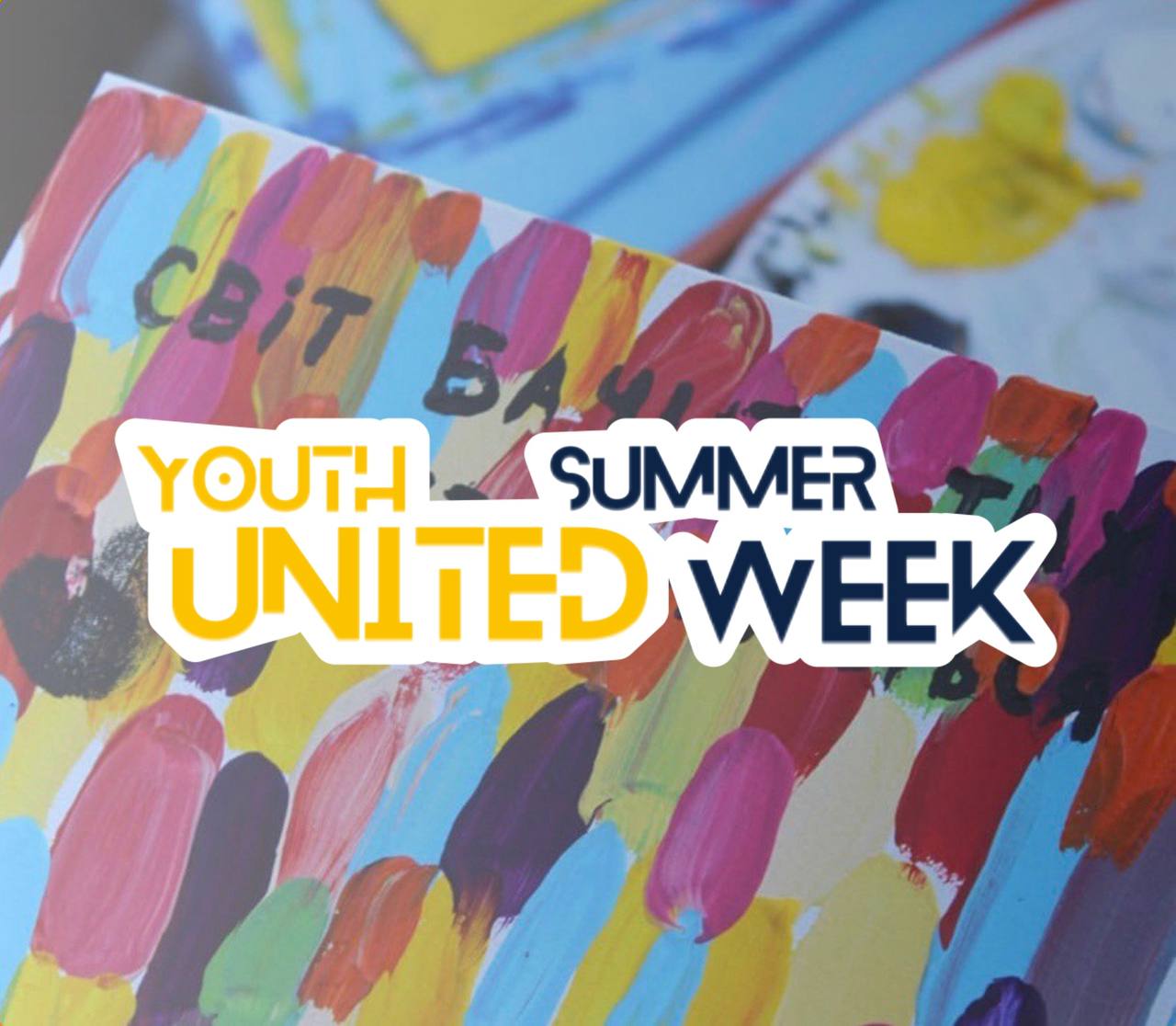 Зображення з написом "Youth United Summer Week"