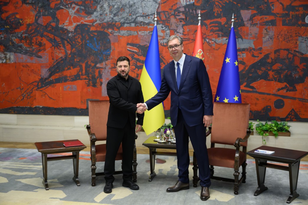 Президент України Володимир Зеленський та Президент Сербії Александр Вучич