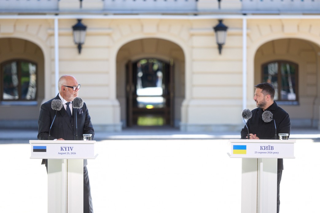 Президент України Володимир Зеленський та Президент Естонії Алар Каріс