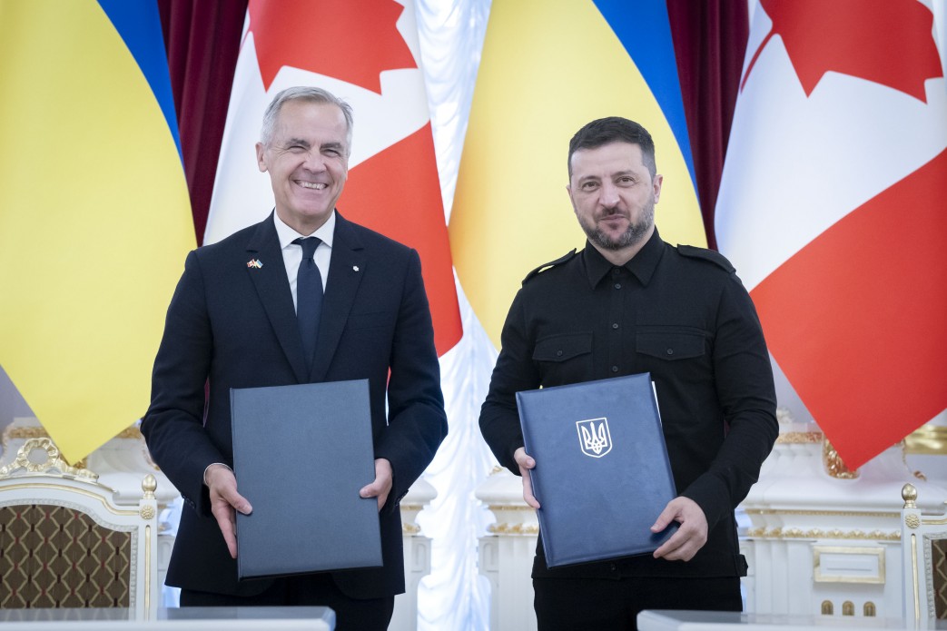 Президент України Володимир Зеленський і Прем’єр-міністр Канади Марк Карні 