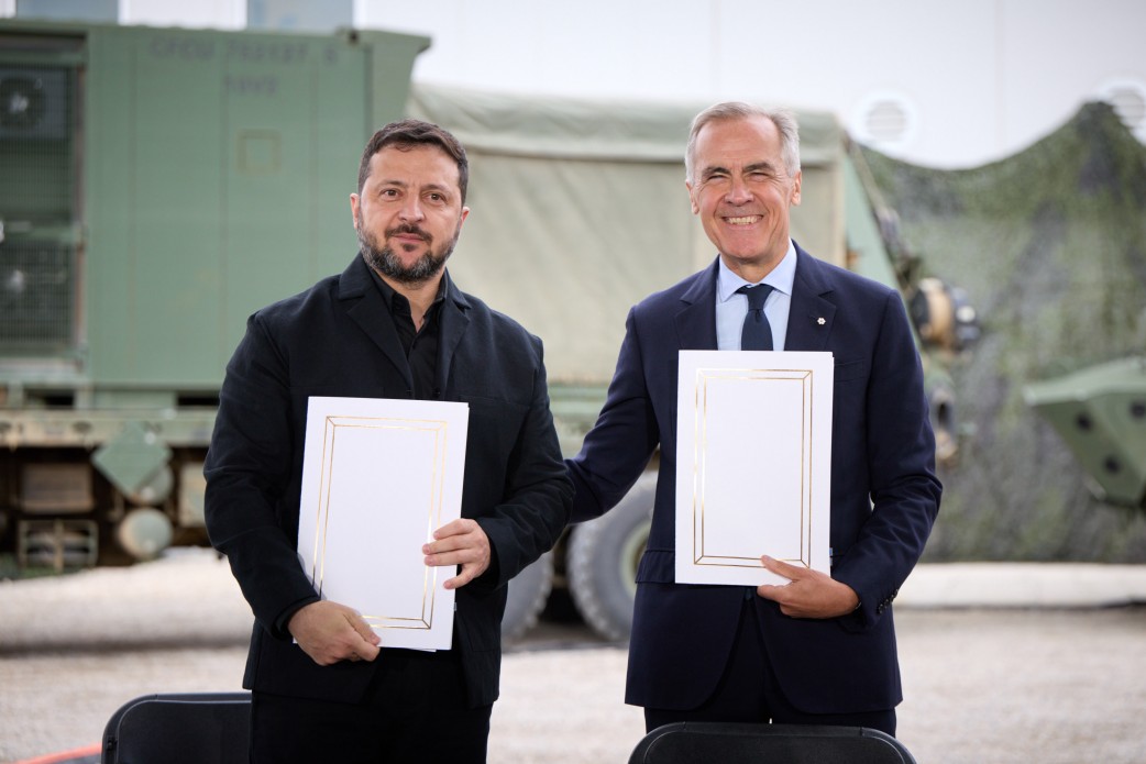 Президент України Володимир Зеленський та Прем’єр-міністр Канади Марк Карні 