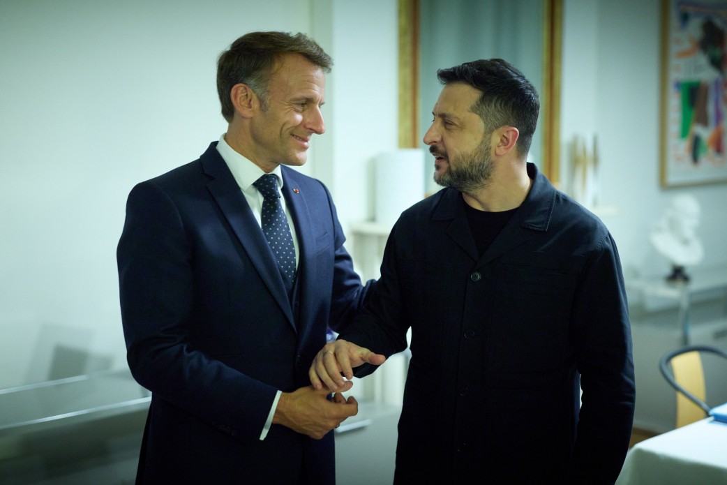 Президент України Володимир Зеленський та Президент Франції Емманюель Макрон 