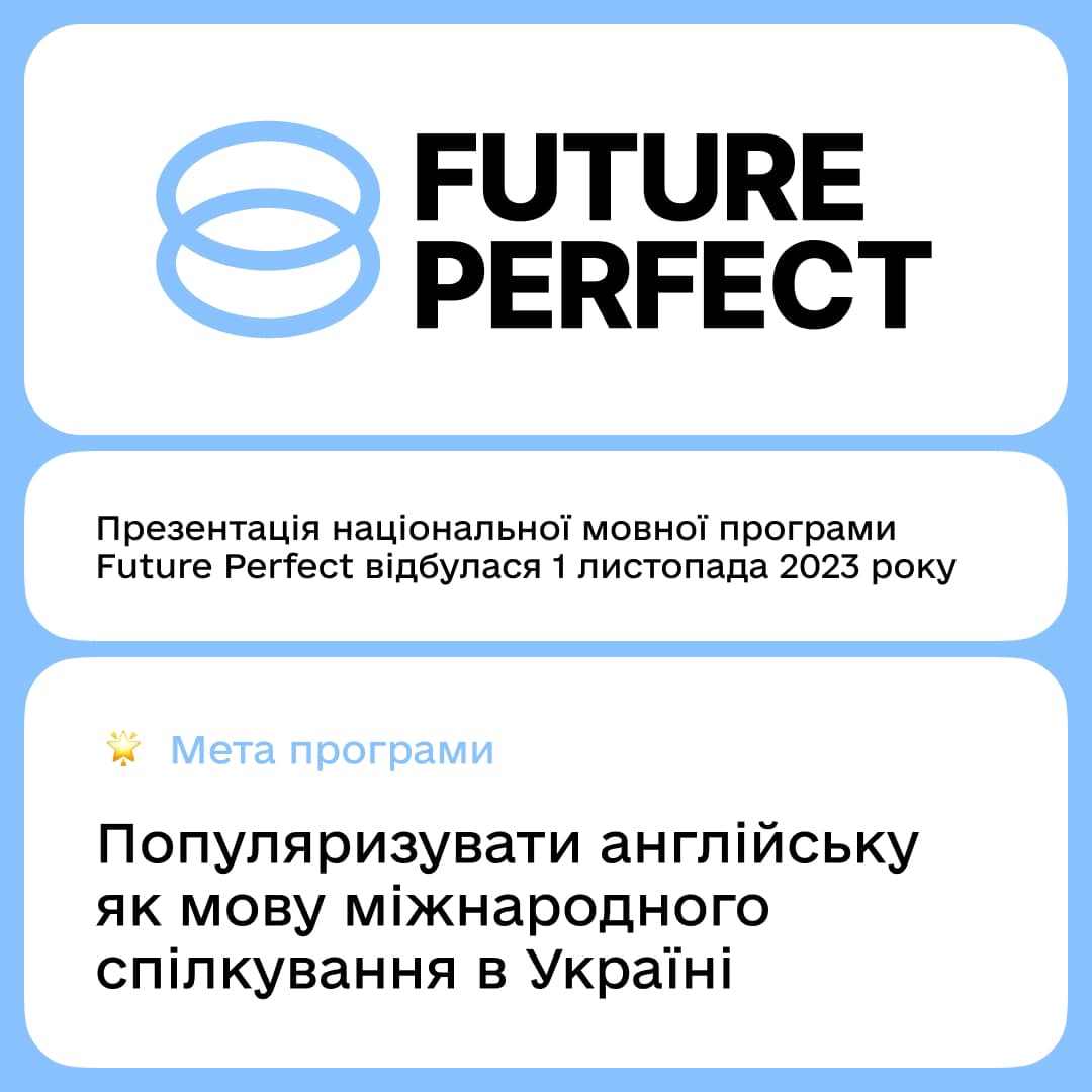 Українці долучаються до національного проєкту з популяризації англійської мови Future Perfect
