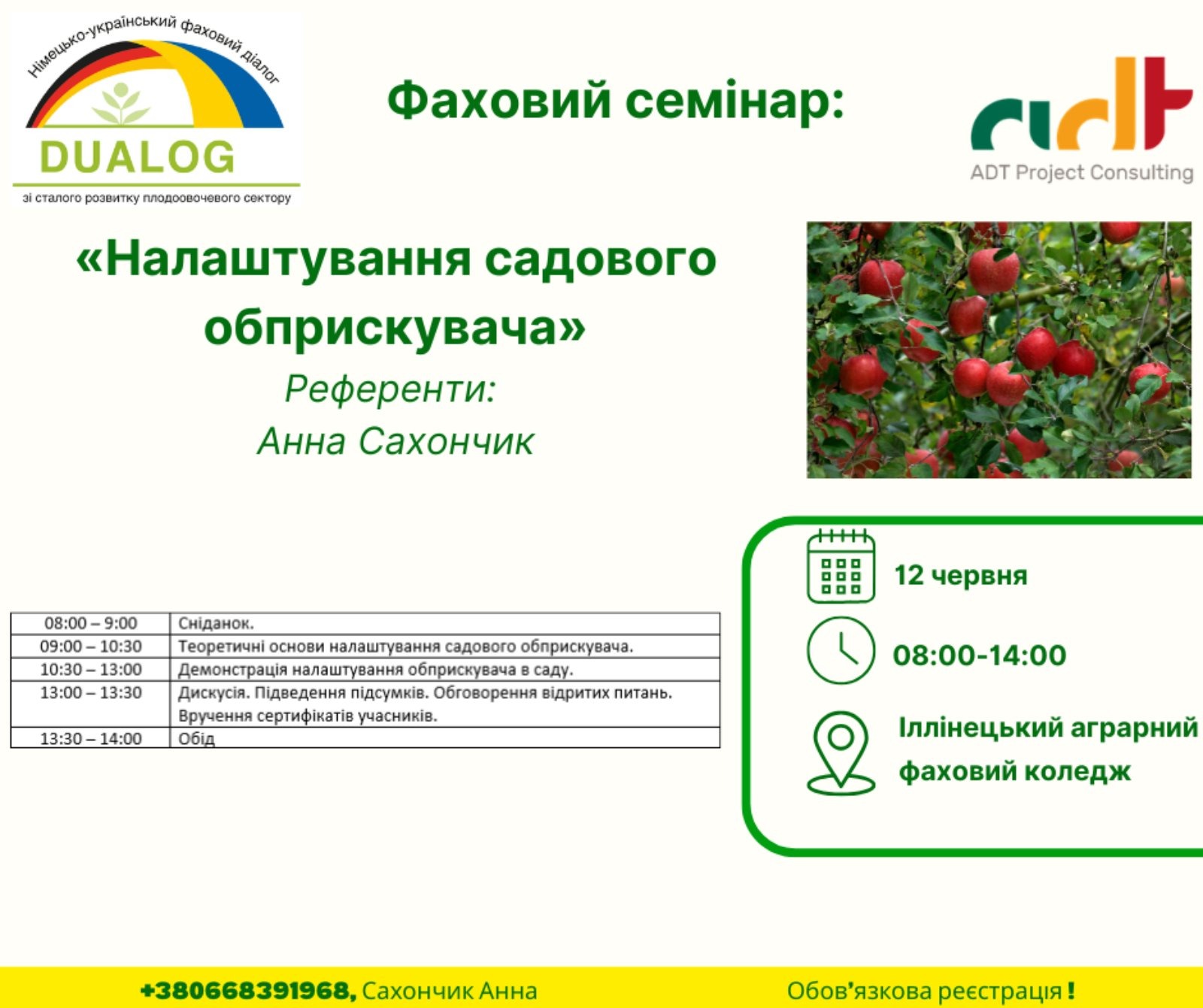 Банер з текстом та інфографікою