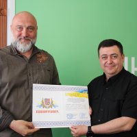 Заступник начальника ОВА Андрій Кавунець та учасник заходу