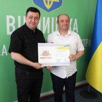 Заступник начальника ОВА Андрій Кавунець та учасник заходу