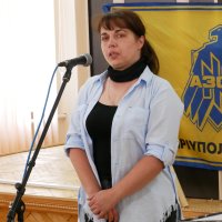 Наталя Бадіка, мама загиблого воїна полку «Азов», старшого лейтенанта, льотчика-штурмана екіпажу вертольота Мі-8 – Дениса Бадіка