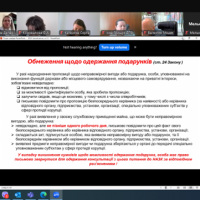 Відеоконференція. Cкріншот. Учасники zoom-конференції. Слайд доповідача.