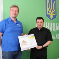 Заступник начальника ОВА Андрій Кавунець та учасник заходу