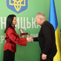 Народна депутатка України Ірина Борзова під вручення відзнаки Верховної Ради України