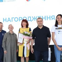 Перша заступниця Начальника ОВА Наталя Заболотна, президент Національного олімпійського комітету України Вадим Гутцайт, голова відділення НОК України у Вінницькій області Сергій Борзов, призерка Літніх Олімпійських ігор 2024 зі стрибків у висоту Ірина Геращенко та учасники заходу