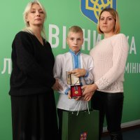 Перша заступниця Начальника ОВА Наталя Заболотна під час вручення посмертних нагород