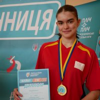 капітан команди Вінницького ліцею №35, 15-річна Софія Білокурська