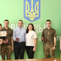 Перша заступниця Начальника ОВА Наталя Заболотна, військові та їх родини