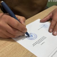 Директор Департаменту ветеранської політики Андрій Грачов підписує Меморандум про співпрацю