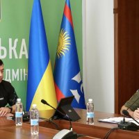 Заступник начальника ОВА Андрій Кавунець та заступник директора Департаменту з питань цивільного захисту, ресурсного забезпечення сил оборони і безпеки ОВА Валерій Індик