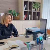 Директор Департаменту охорони здоров'я та реабілітації ОВА Ольга Задорожна під час онлайн зустрічі
