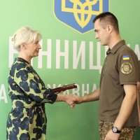 Перша заступниця Начальника ОВА Наталя Заболотна під час вручення державних нагород