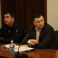 заступник Начальника ОВА Андрій Кавунець та заступник директора Департаменту соціальної та молодіжної політики ОВА Сергій Шмігленко