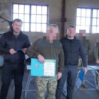 Заступник Начальника ОВА Олександр Піщик та військові